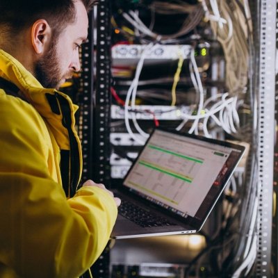 Network cabling on visit